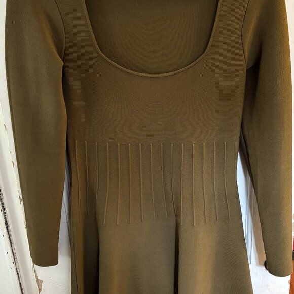 STAUD Olive Green Mini Dress - Picture 8 of 10